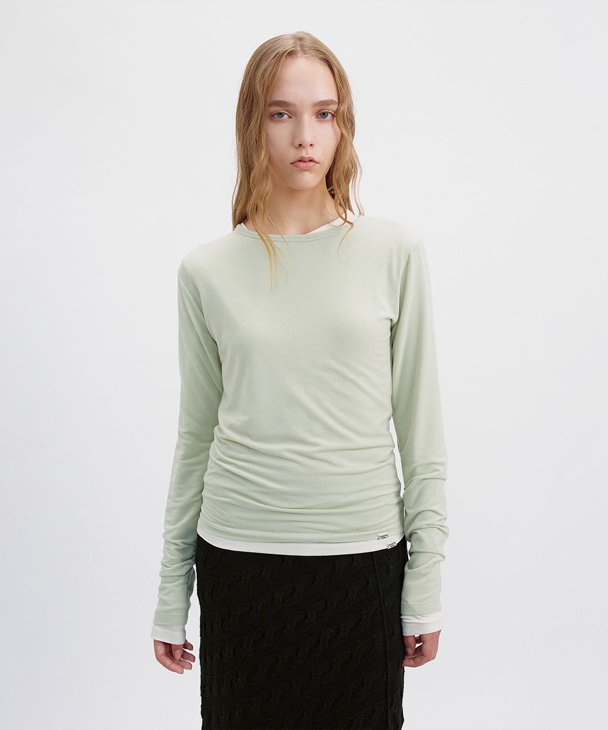 시메트릭 퍼센트(SYMMETRICPERCENT) Basic Long Sleeve TS / Mint