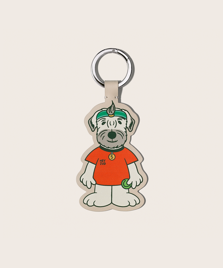 Tennis Dog Keyring  테니스 도그 가죽 키링 (Radal Orange)