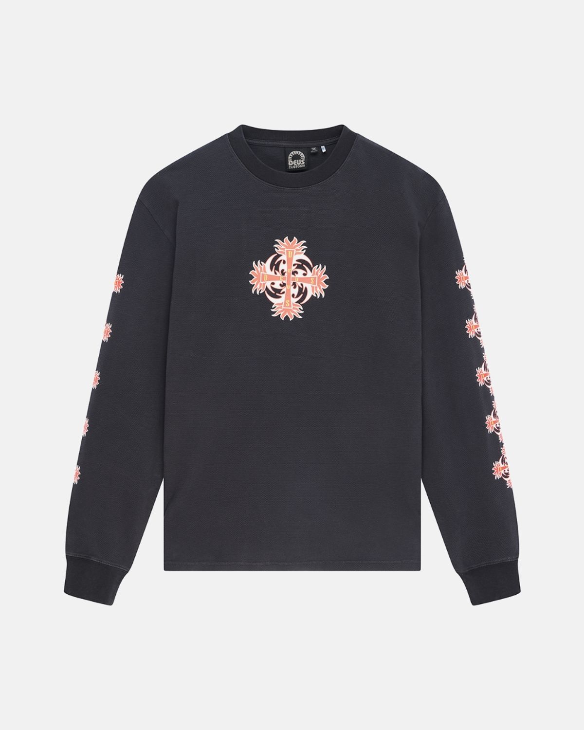 데우스 엑스 마키나(DEUS EX MACHINA) Swivel Ls Tee_Charcoal