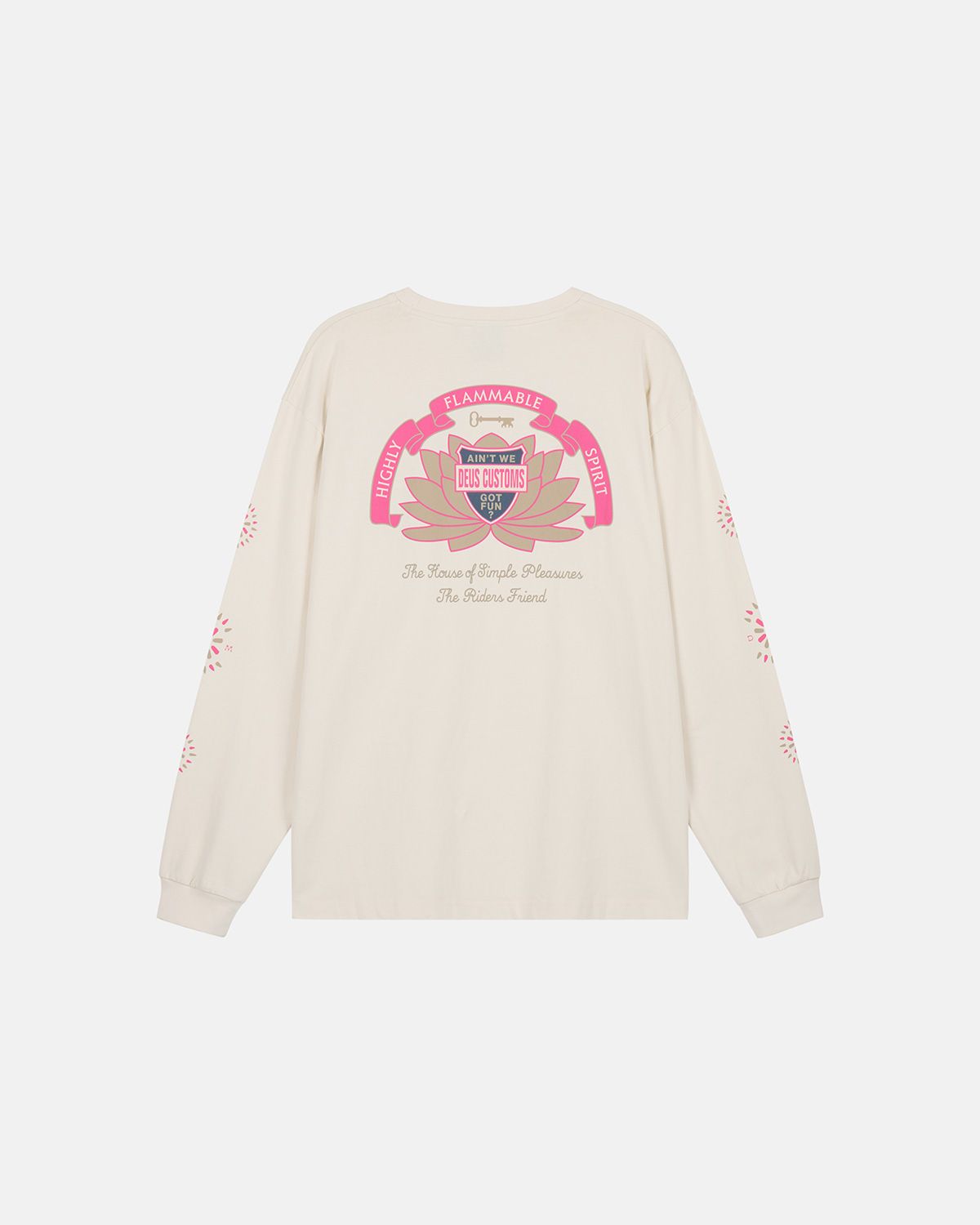 데우스 엑스 마키나(DEUS EX MACHINA) Sacred Chest Ls Tee_Ivory