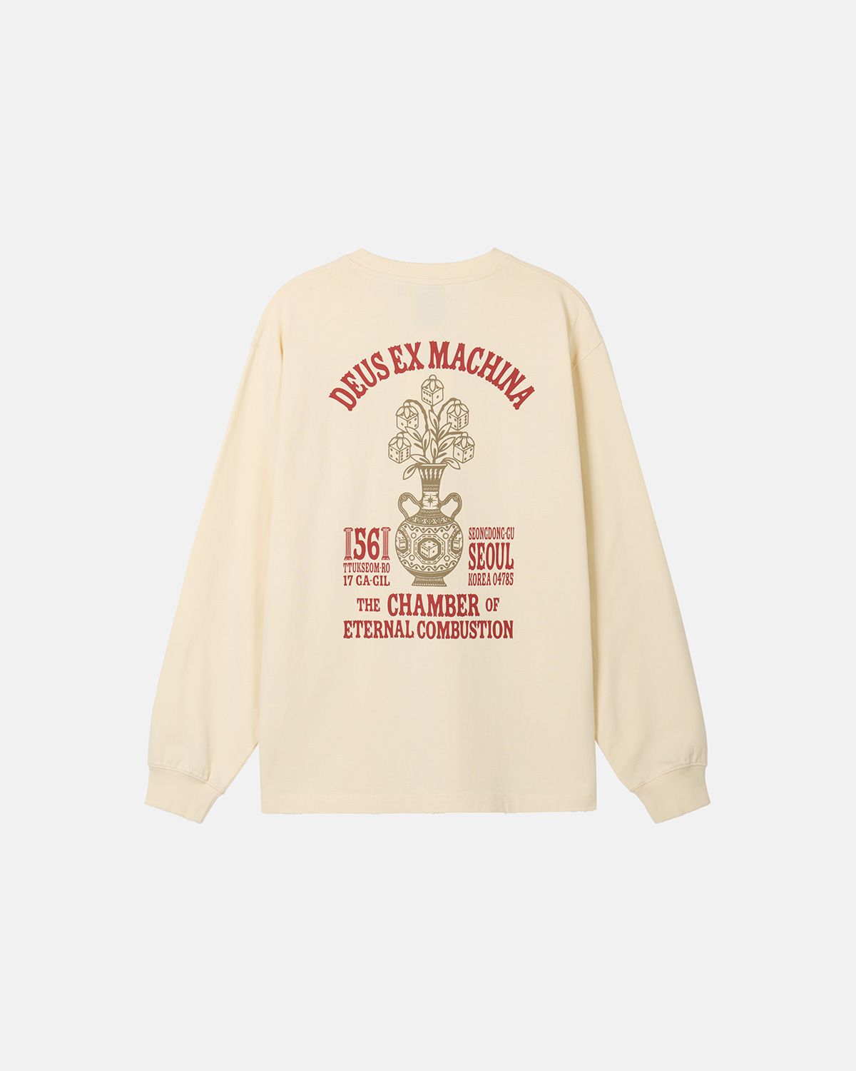 데우스 엑스 마키나(DEUS EX MACHINA) Seoul Ceramic Ls Tee_Ivory