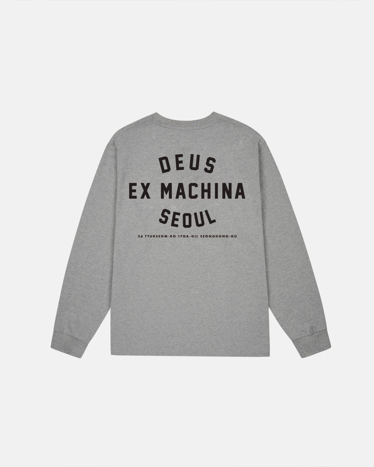 데우스 엑스 마키나(DEUS EX MACHINA) Seoul College Address Ls Tee_M/Grey