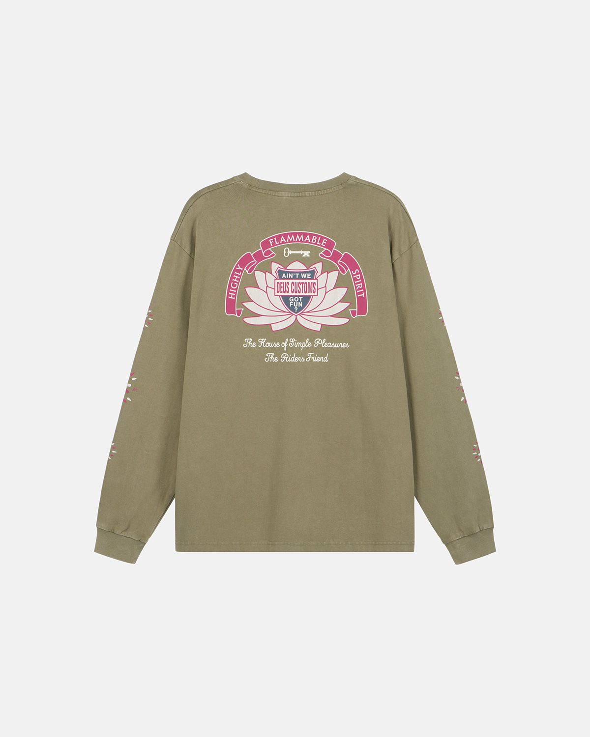 데우스 엑스 마키나(DEUS EX MACHINA) Sacred Chest Ls Tee_Khaki