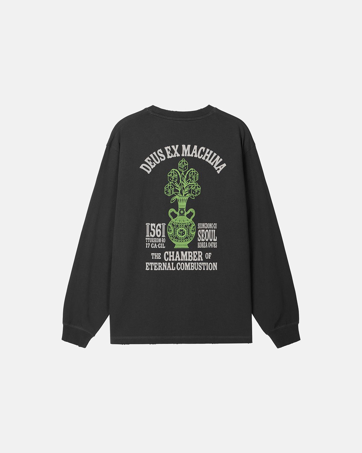 데우스 엑스 마키나(DEUS EX MACHINA) Seoul Ceramic Ls Tee_Charcoal