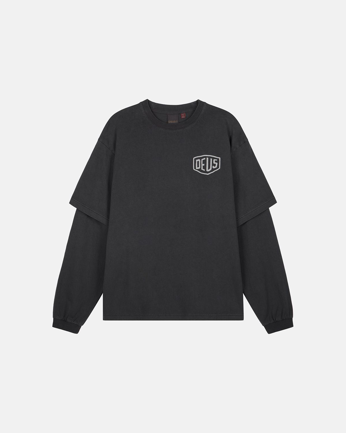 데우스 엑스 마키나(DEUS EX MACHINA) Marsden Layered Ls Tee_Black