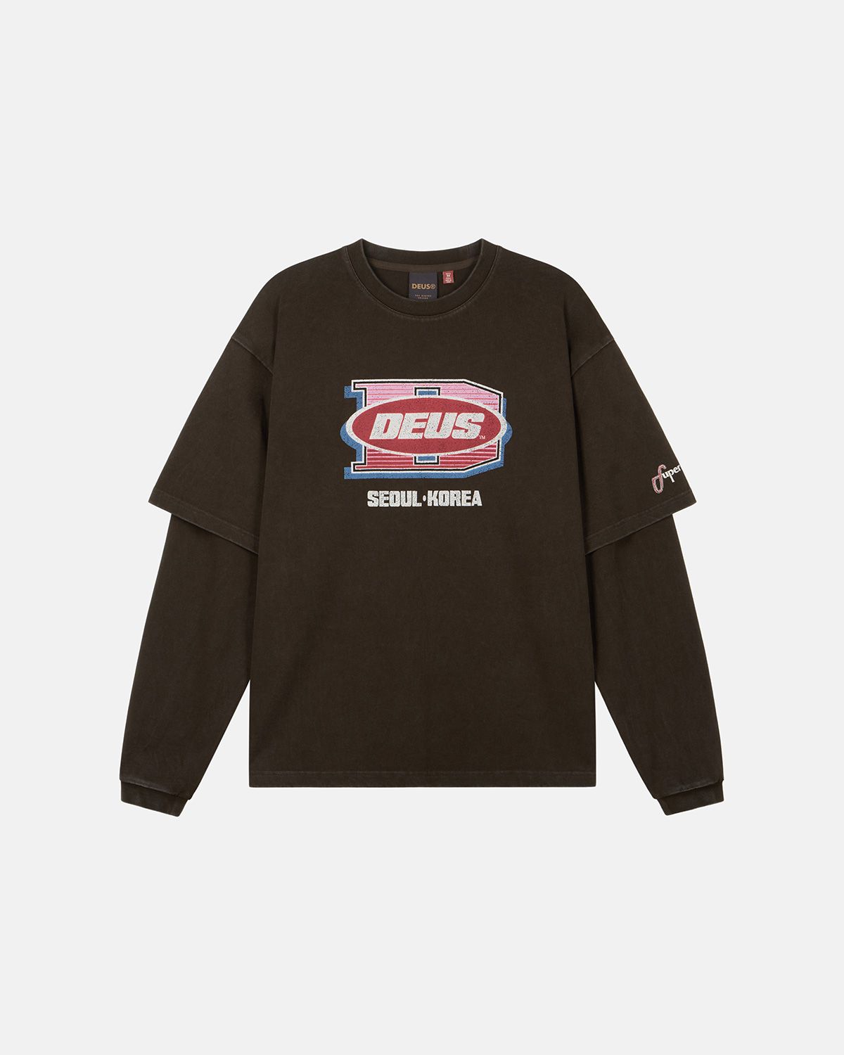 데우스 엑스 마키나(DEUS EX MACHINA) Layered Ls Tee_Brown
