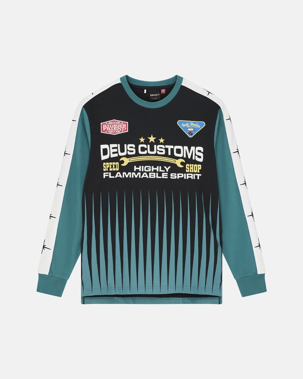 데우스 엑스 마키나(DEUS EX MACHINA) Trife Life Moto Jersey_Black