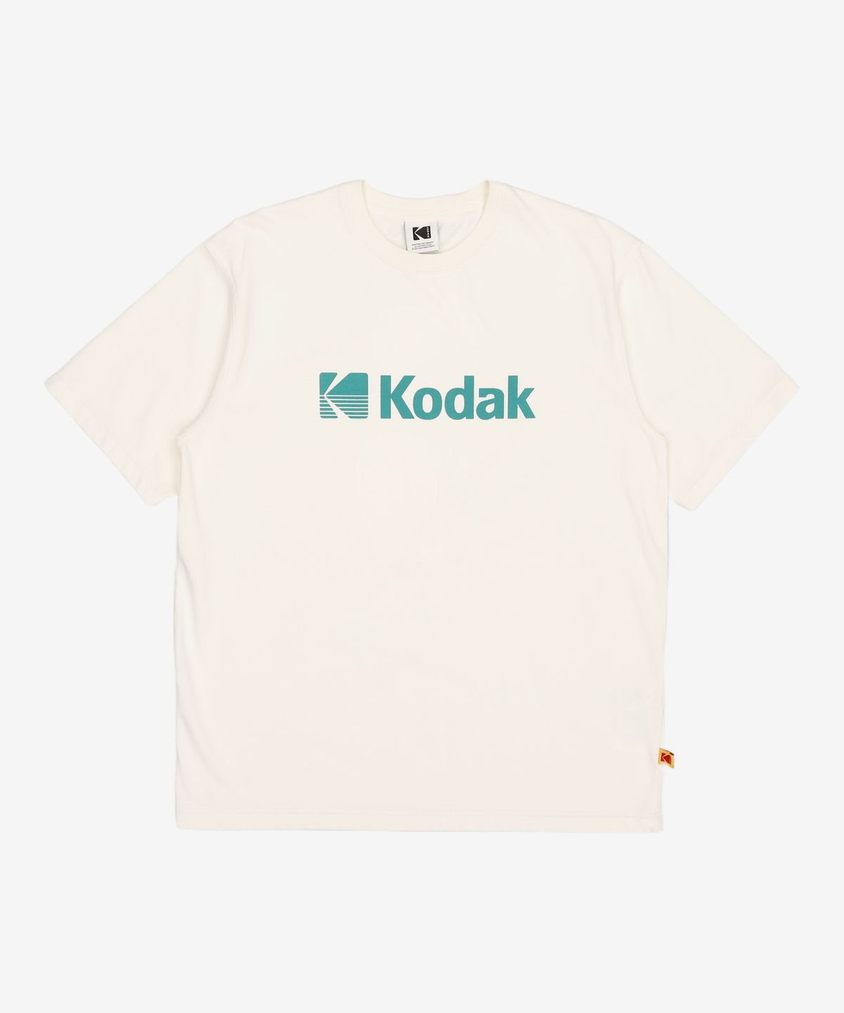 코닥(KODAK) 에어로쿨 빅워딩 로고 반팔티셔츠 IVORY L