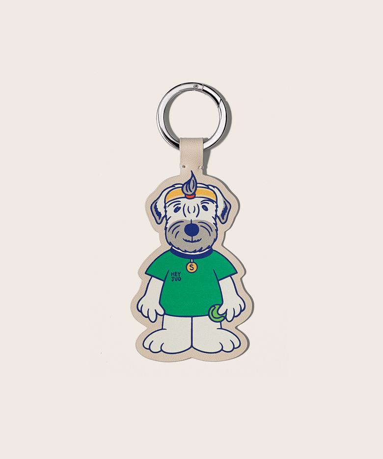 Tennis Dog Keyring  테니스 도그 가죽 키링 (Soul Green)