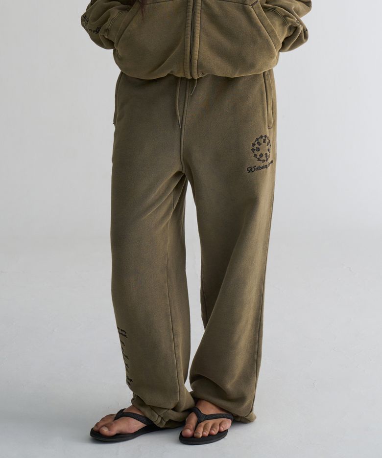 Message Sweat Pants Ash Khaki