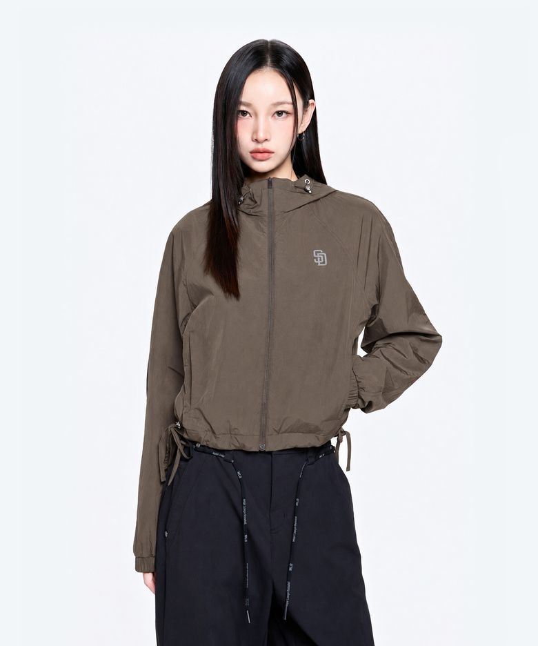 여성 고프코어 셔링 바람막이 SD (L.Brown)