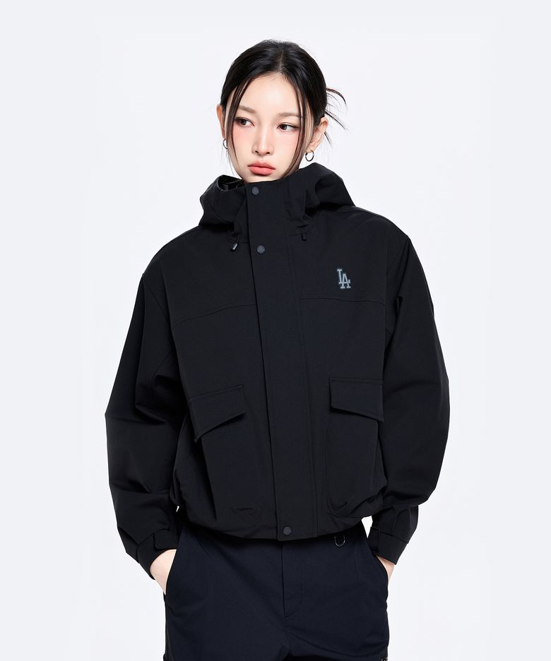 여성 고프코어 2L 커브 바람막이 LA (Black)