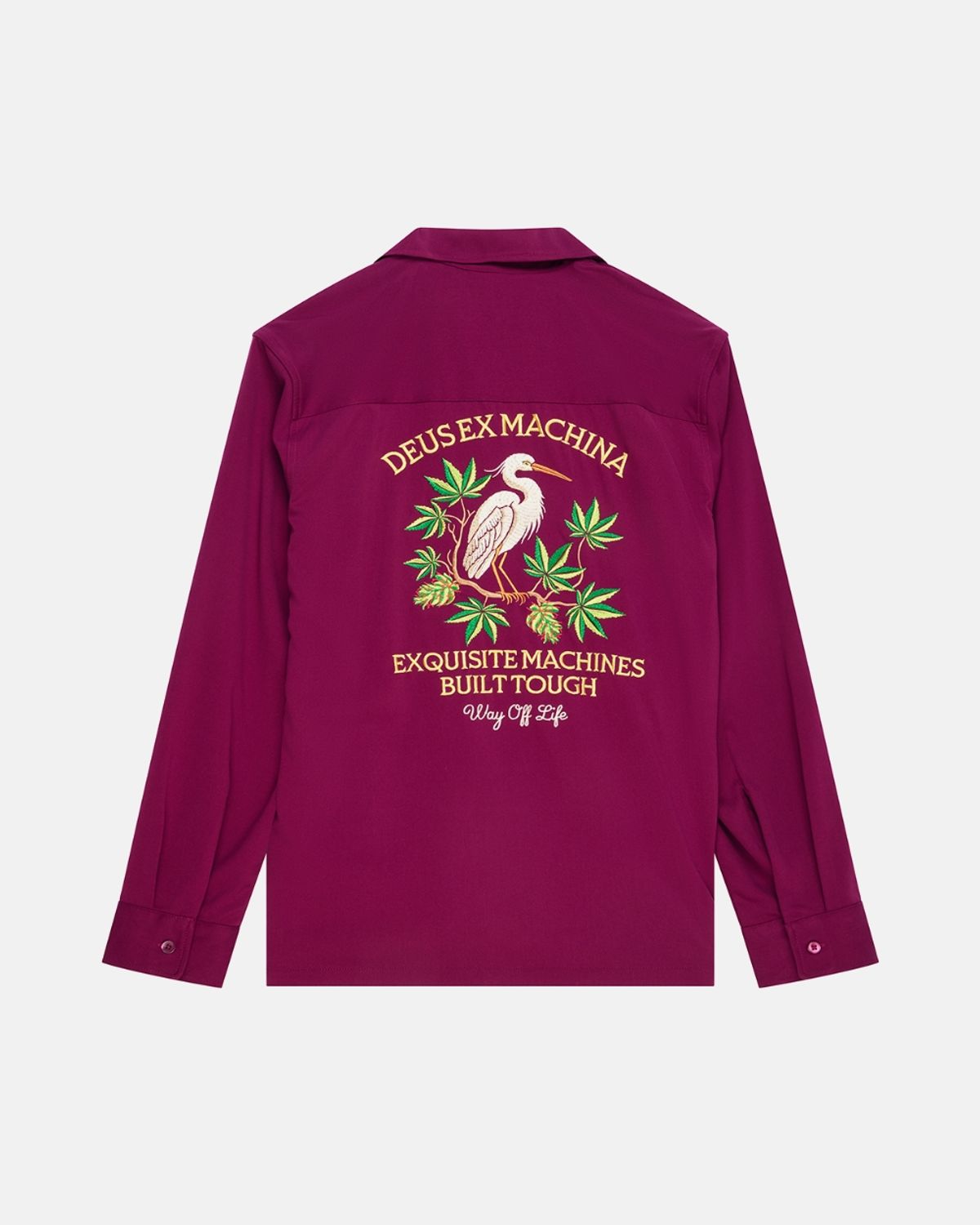 데우스 엑스 마키나(DEUS EX MACHINA) Forbidden Fruit Bowling Shirt_Burgundy