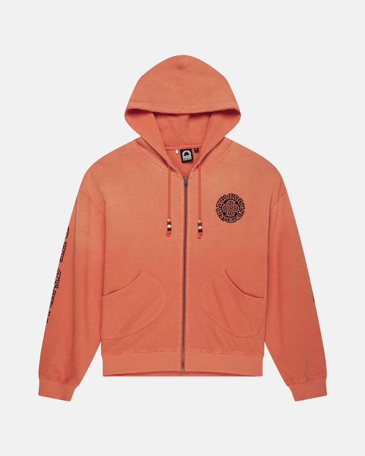 데우스 엑스 마키나(DEUS EX MACHINA) Nouveau Zip Hoodie_Orange