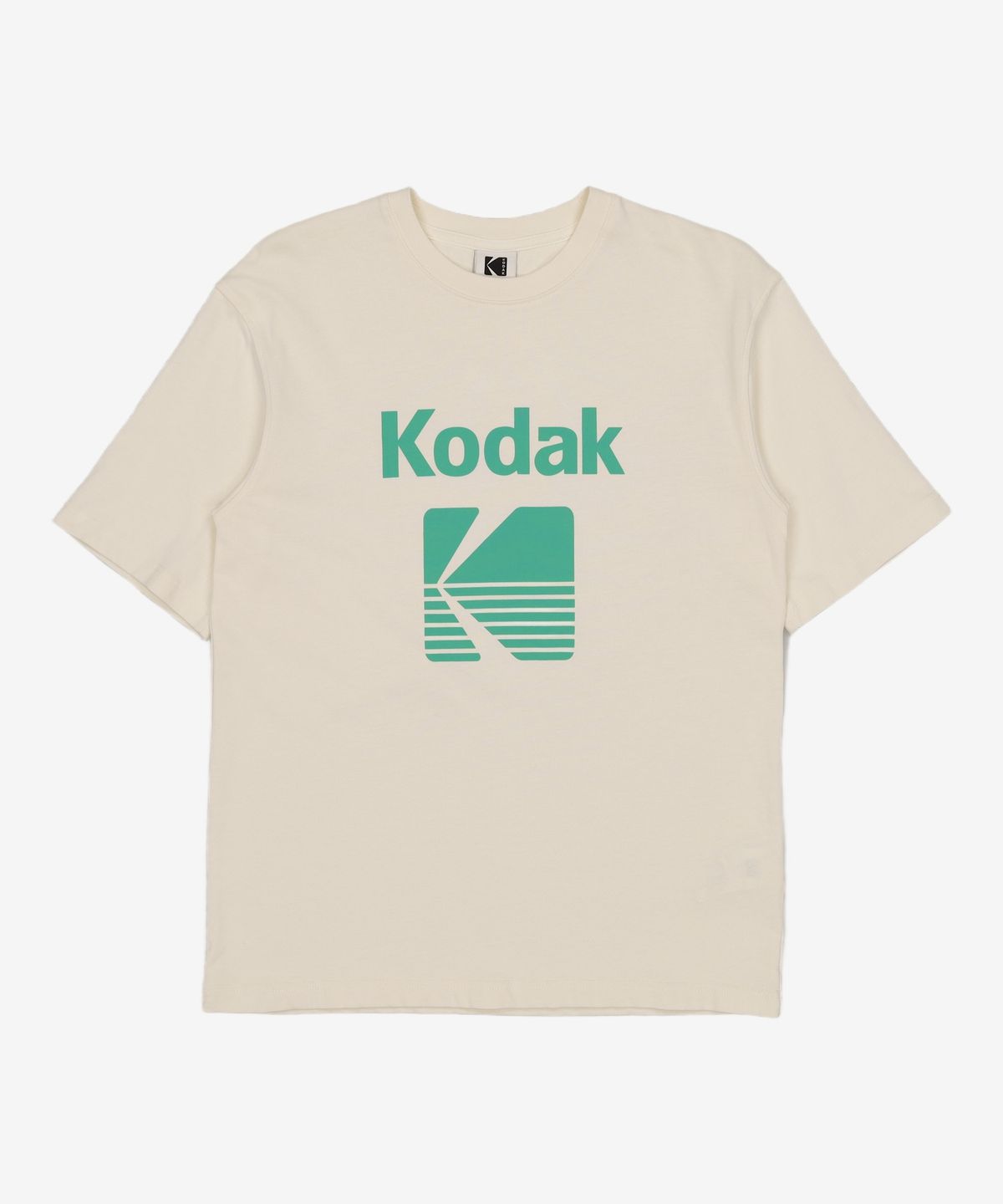 코닥(KODAK) 컬러아이 세미오버핏 반팔티셔츠 IVORY M