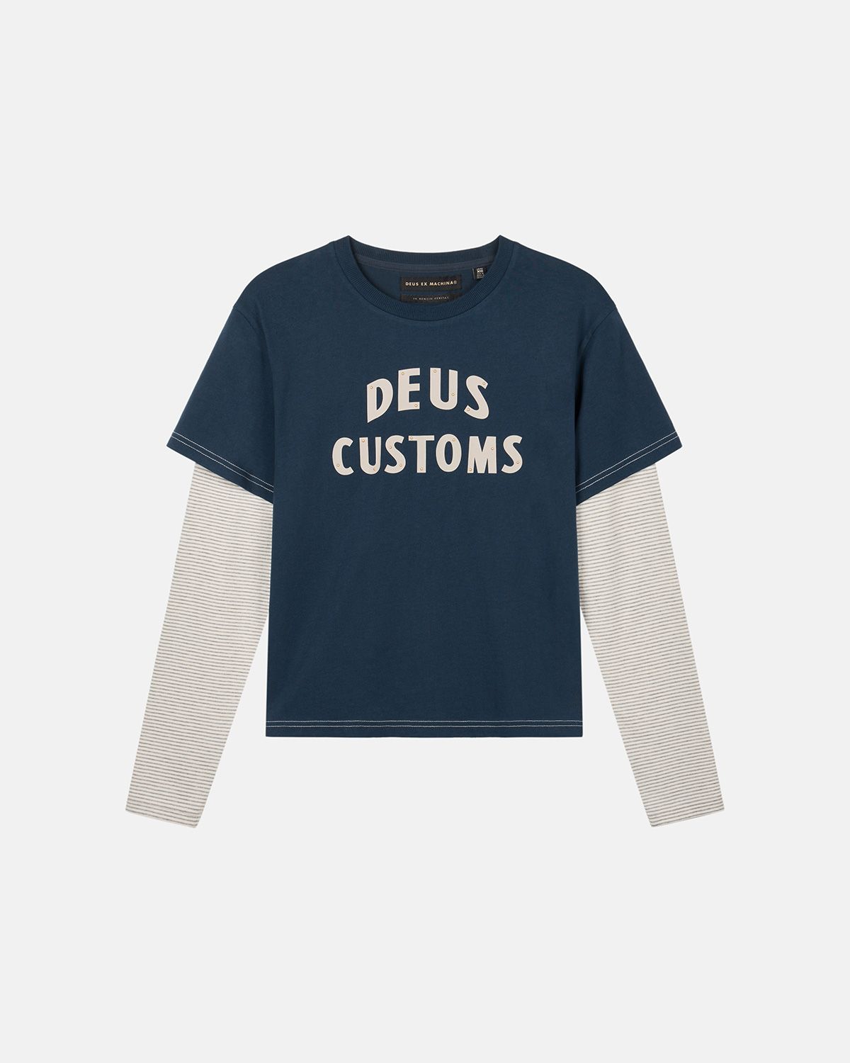 데우스 엑스 마키나(DEUS EX MACHINA) W. Customs Layered Ls Tee_Navy