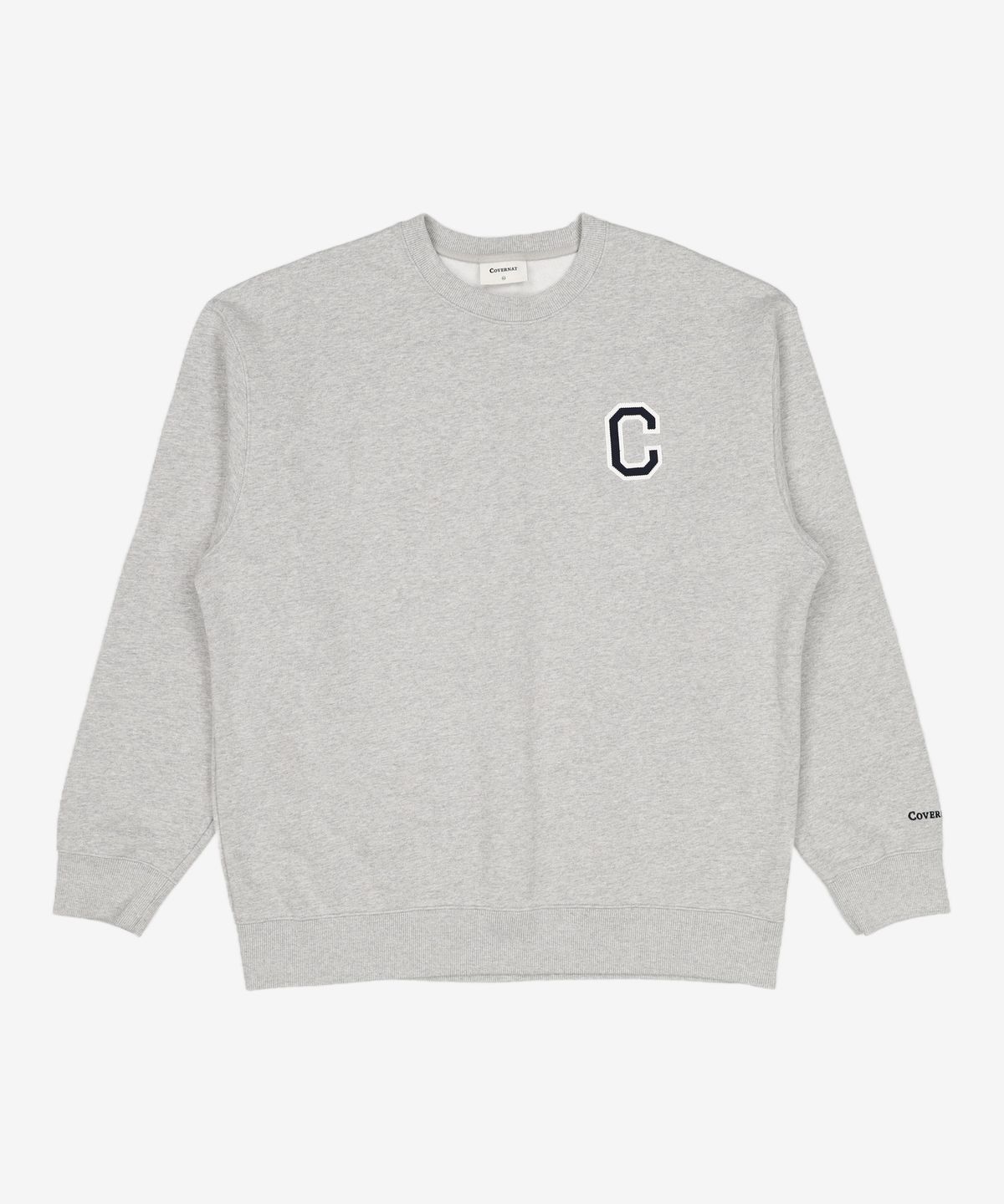 커버낫(COVERNAT) C 로고 맨투맨 Melange Gray XL