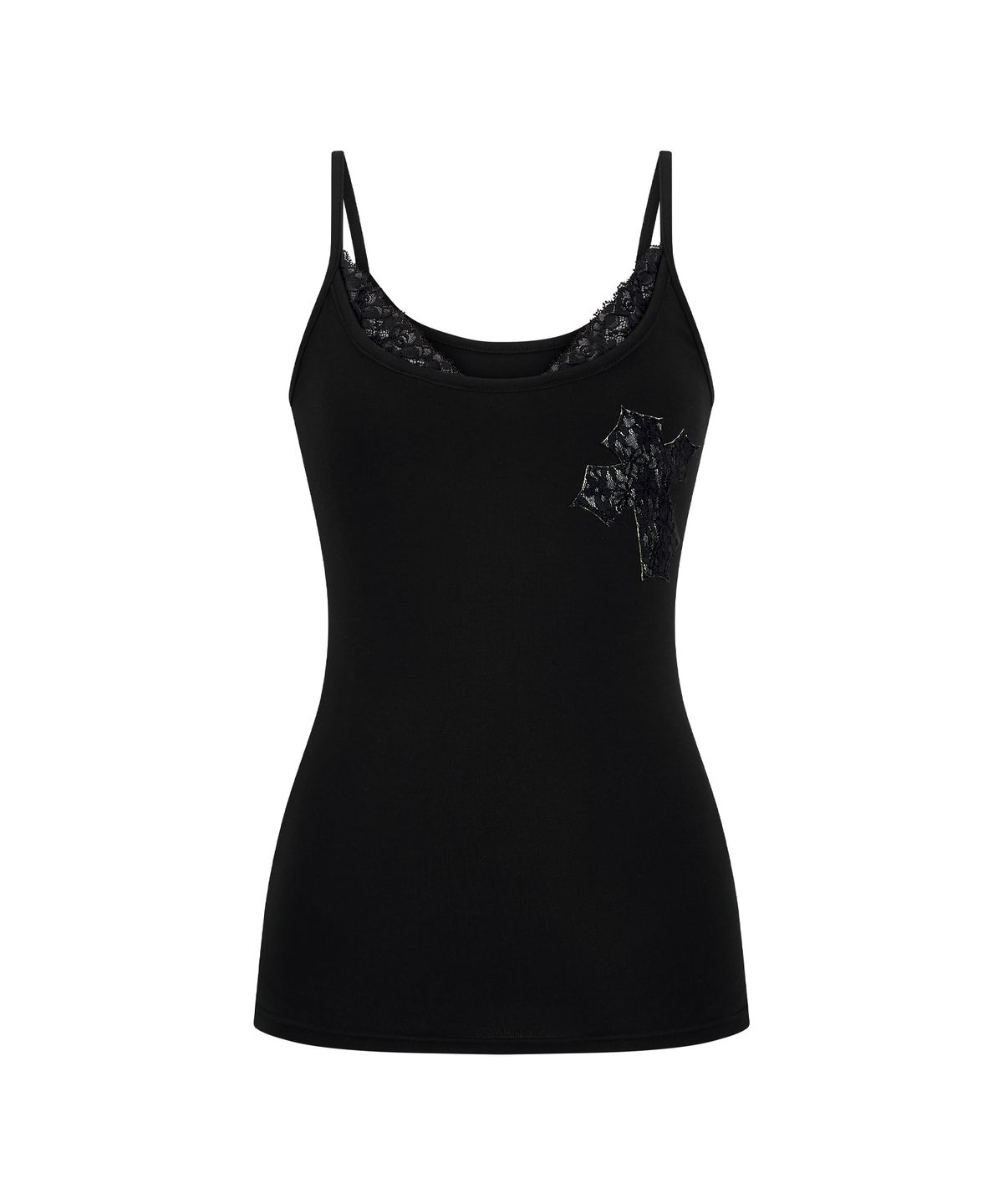 일리오(ILLIO) [빛오 x 일리오] Black Lace layered sleeveless