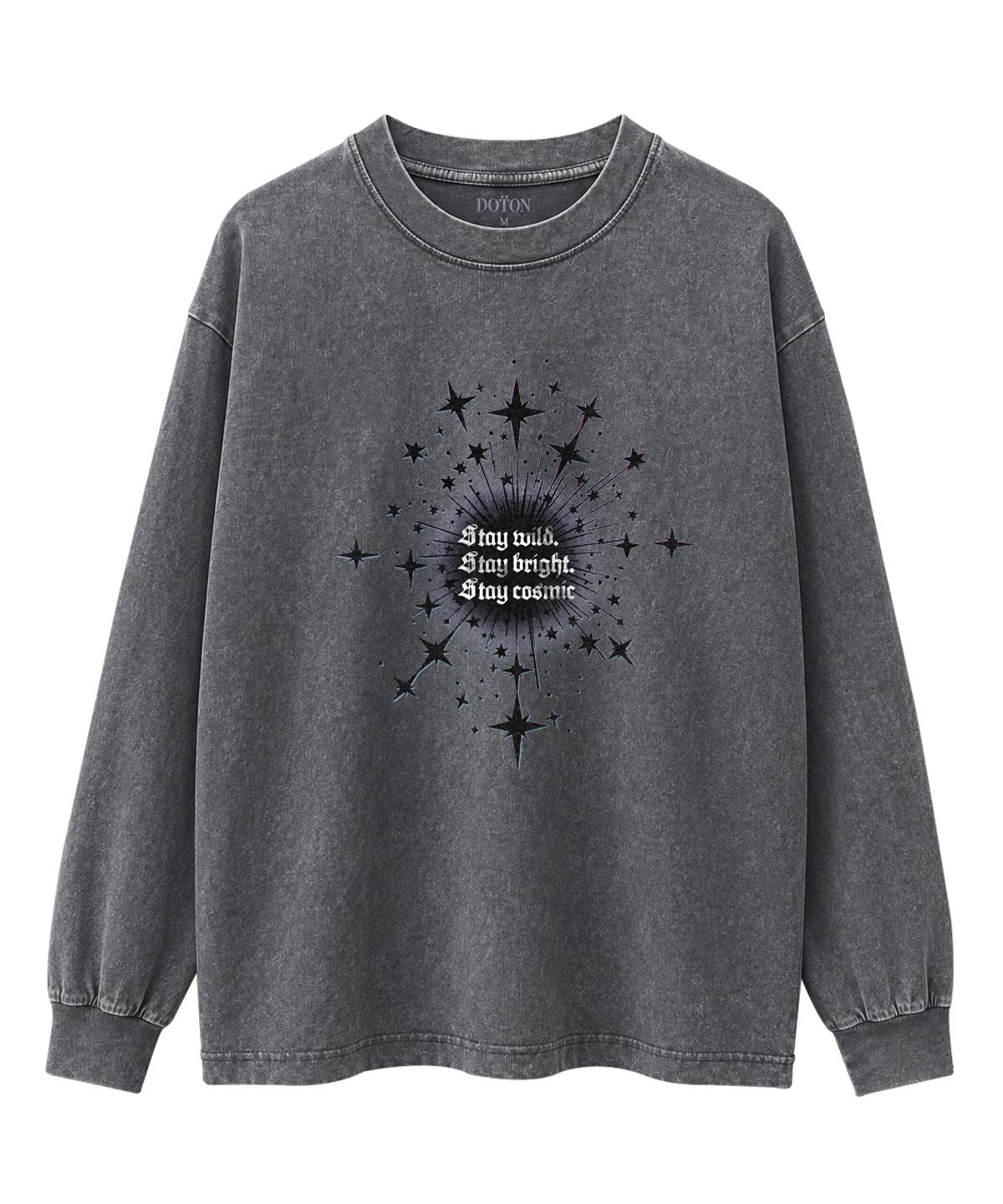 도톤(DOTON) STELLAR BURST ACID LONG SLEEVE  (Grey)