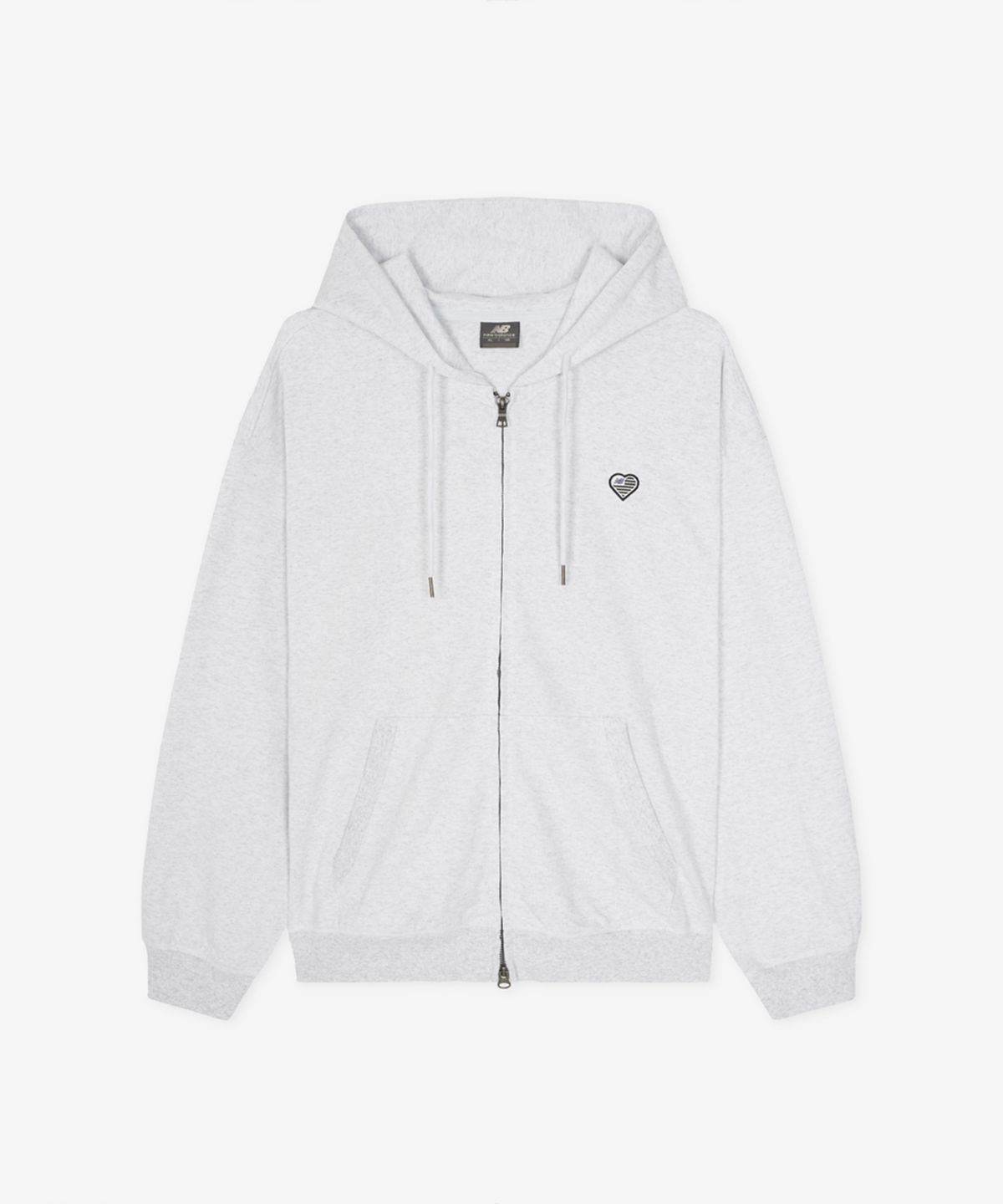 뉴발란스(NEW BALANCE) NBMDG4A013 / MINIMAL HEART COLLECTION 헤리티지 경량 후드집업 (A/GRAY)