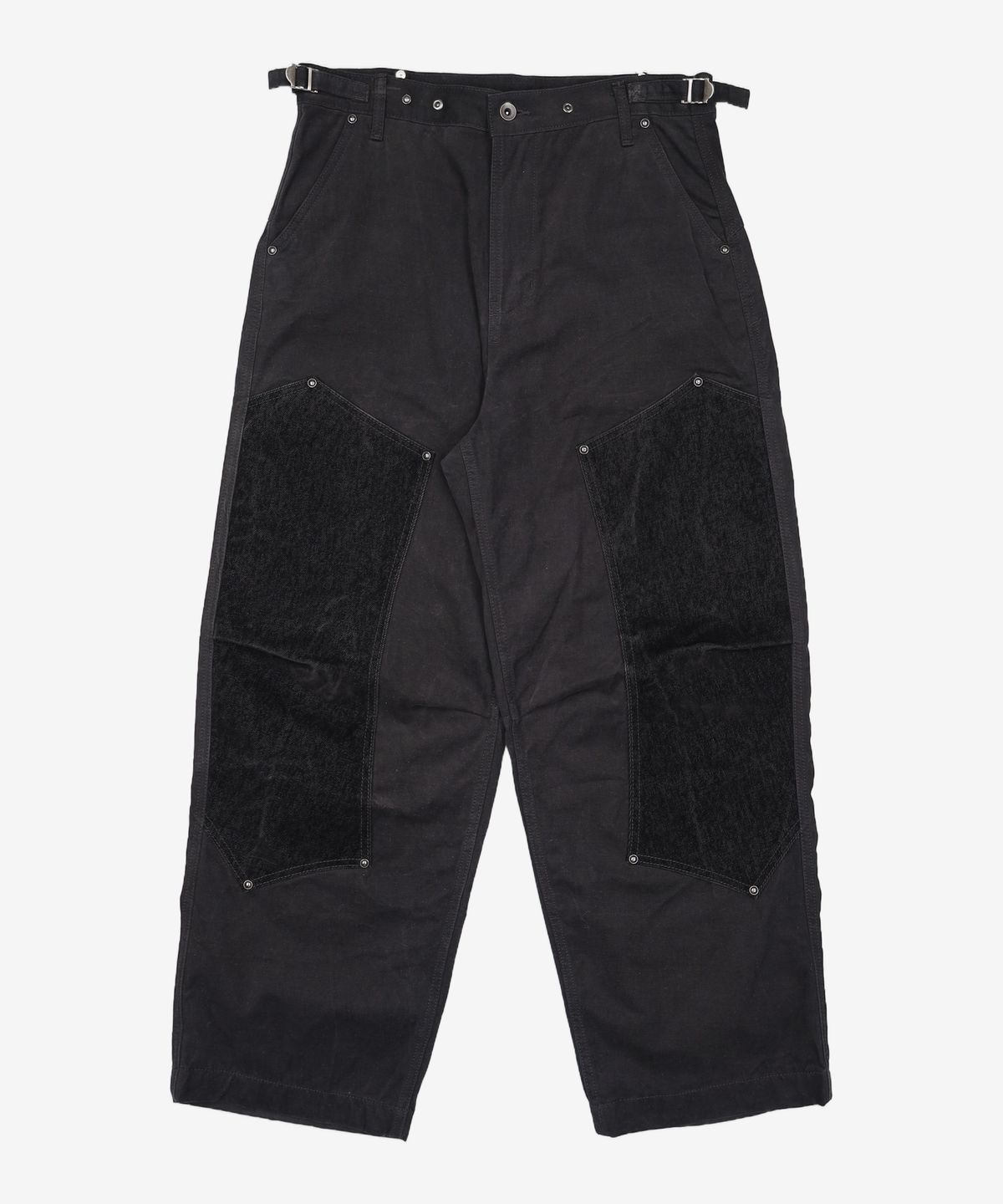 이티씨이(ETCE) VELVET DOUBLE KNEE PANTS (BLACK) M