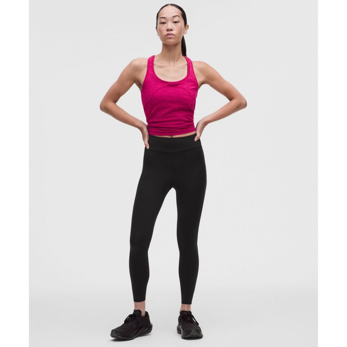 룰루레몬(LULULEMON) 패스트 앤 프리 포 포켓 하이라이즈 타이츠 24inch 업데이트 디자인 *아시아 핏