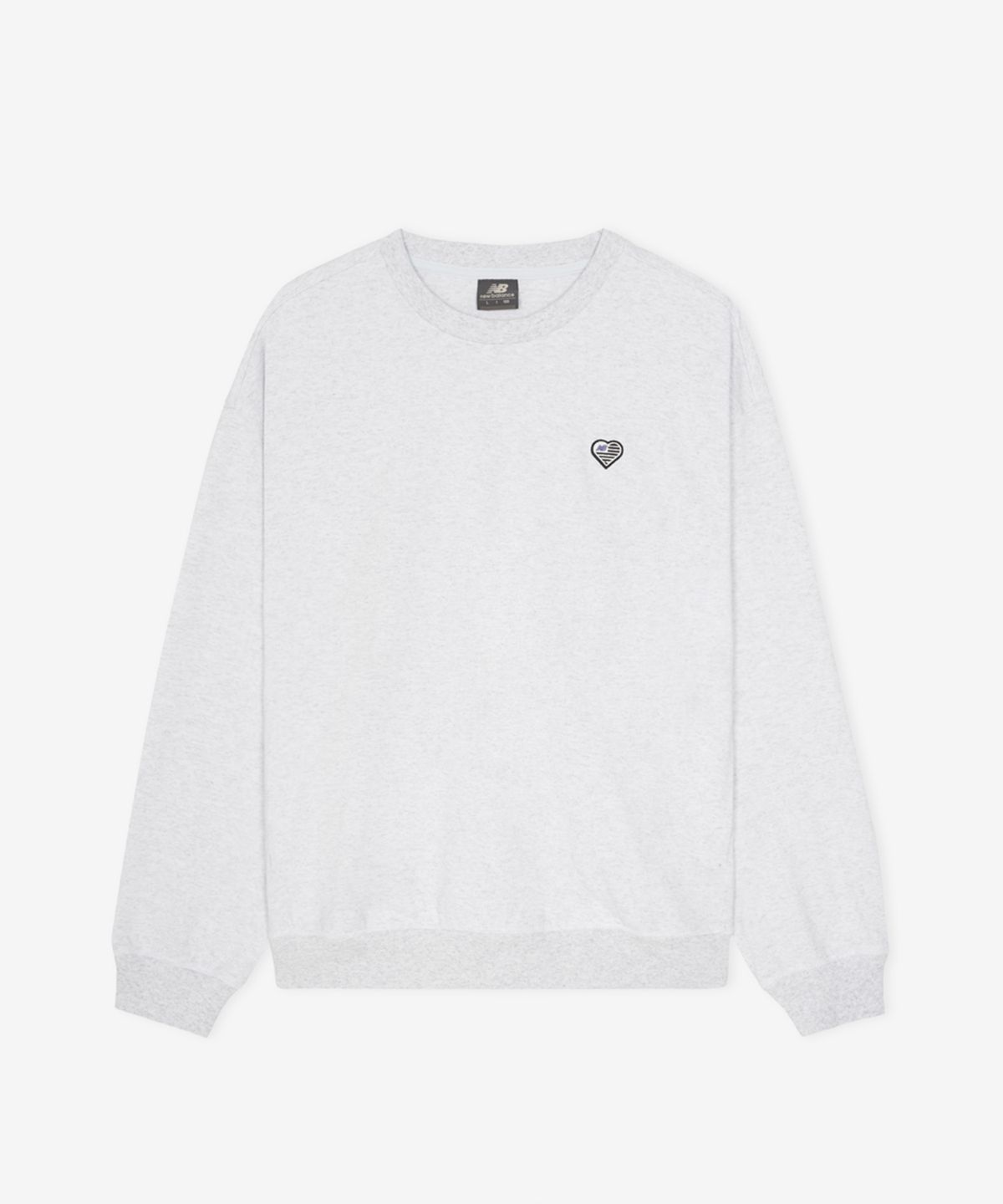 뉴발란스(NEW BALANCE) NBNCG4A013 / MINIMAL HEART COLLECTION 헤리티지 경량 맨투맨 (A/GRAY)