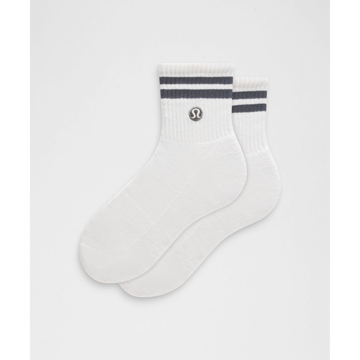 룰루레몬(LULULEMON) 유니섹스 데일리 에센셜 쿼터 삭스 *스트라이프  WHT DDND