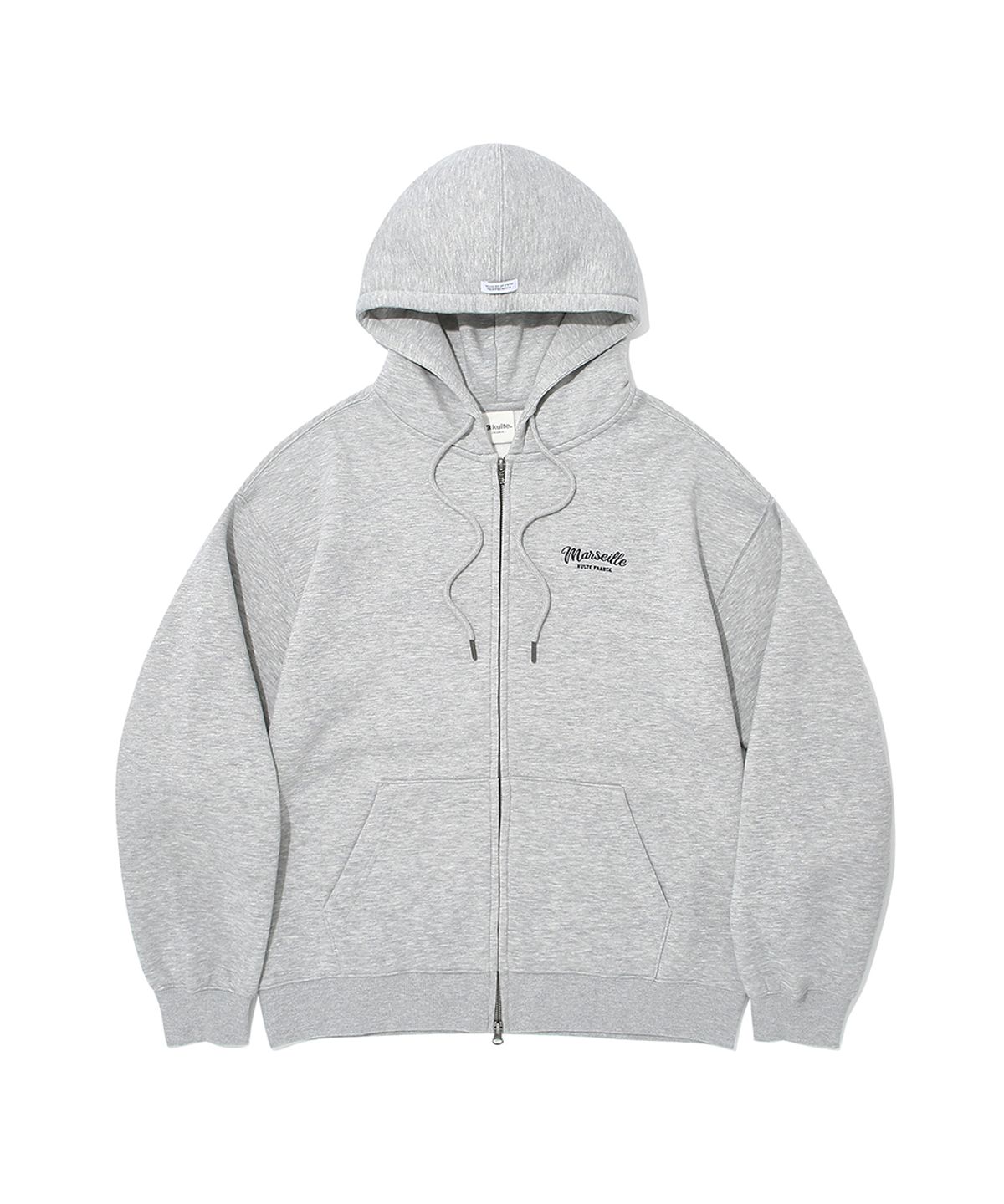 쿨트(KULTE) MARSEILLE EMB HOOD ZIP-UP_M.GREY