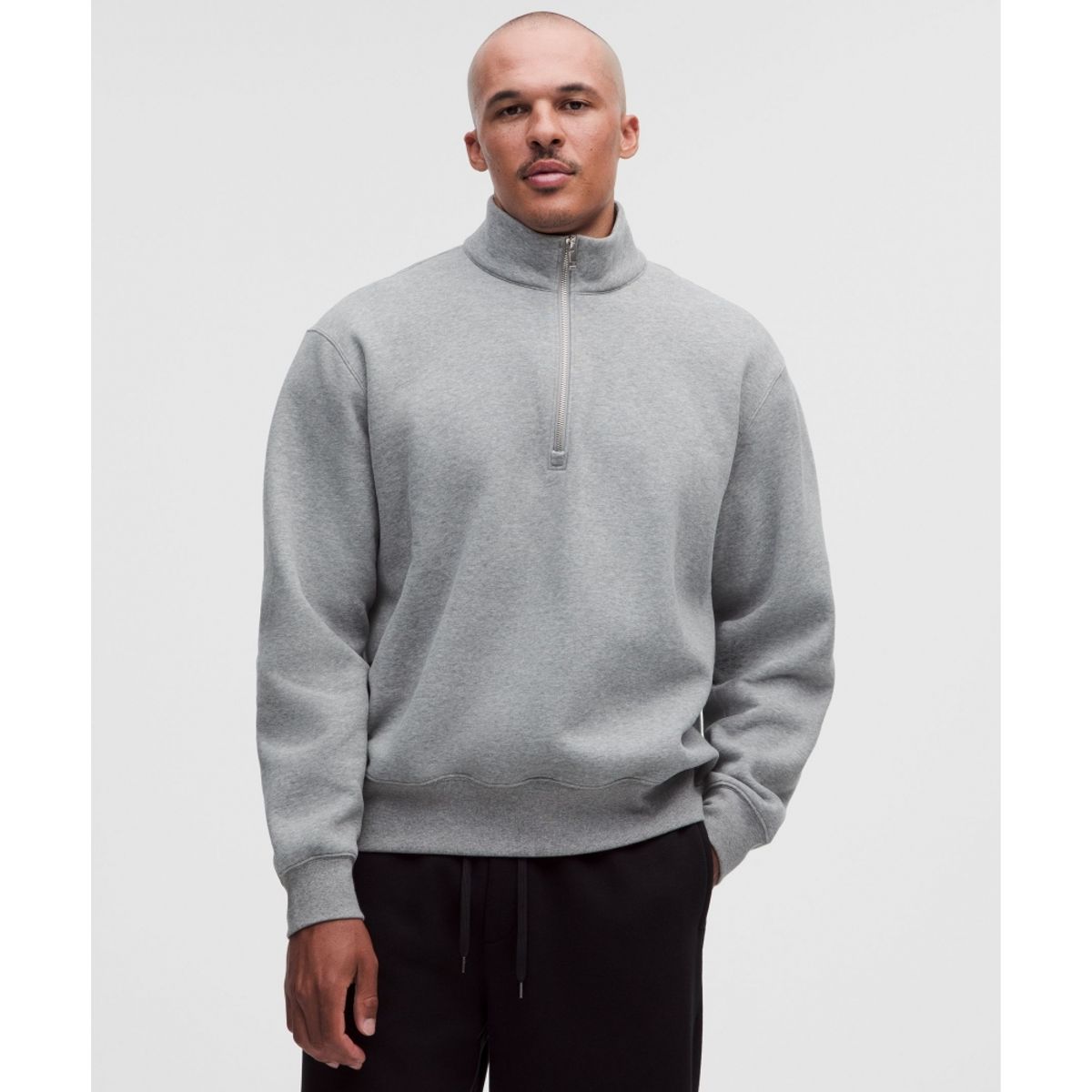 룰루레몬(LULULEMON) 멘즈 스테디 스테이트 SuperLoft 하프집  HEVG BATL