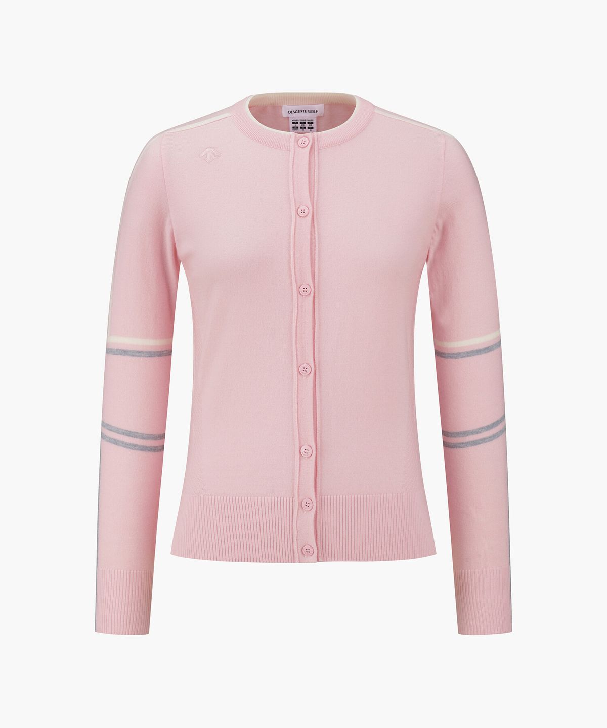데상트 골프(DESCENTE GOLF) 여성 라운드넥 단추 가디건  DR32WFKO88