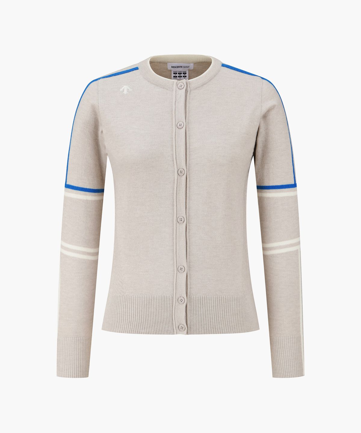 데상트 골프(DESCENTE GOLF) 여성 라운드넥 단추 가디건  DR32WFKO88