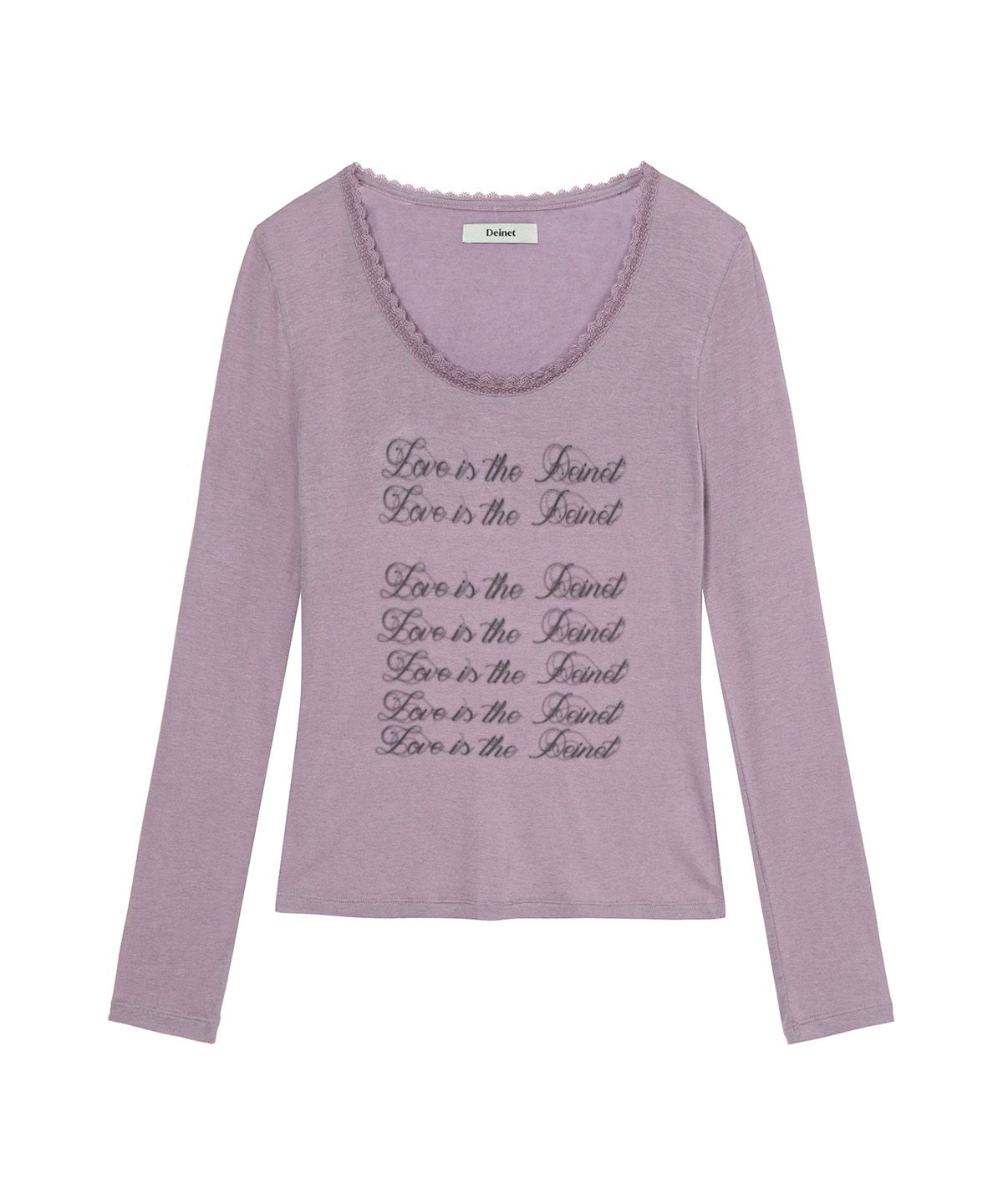 다이닛(DEINET) LOVE IS THE LACE LONG SLEEVE IN LIGHT PURPLE