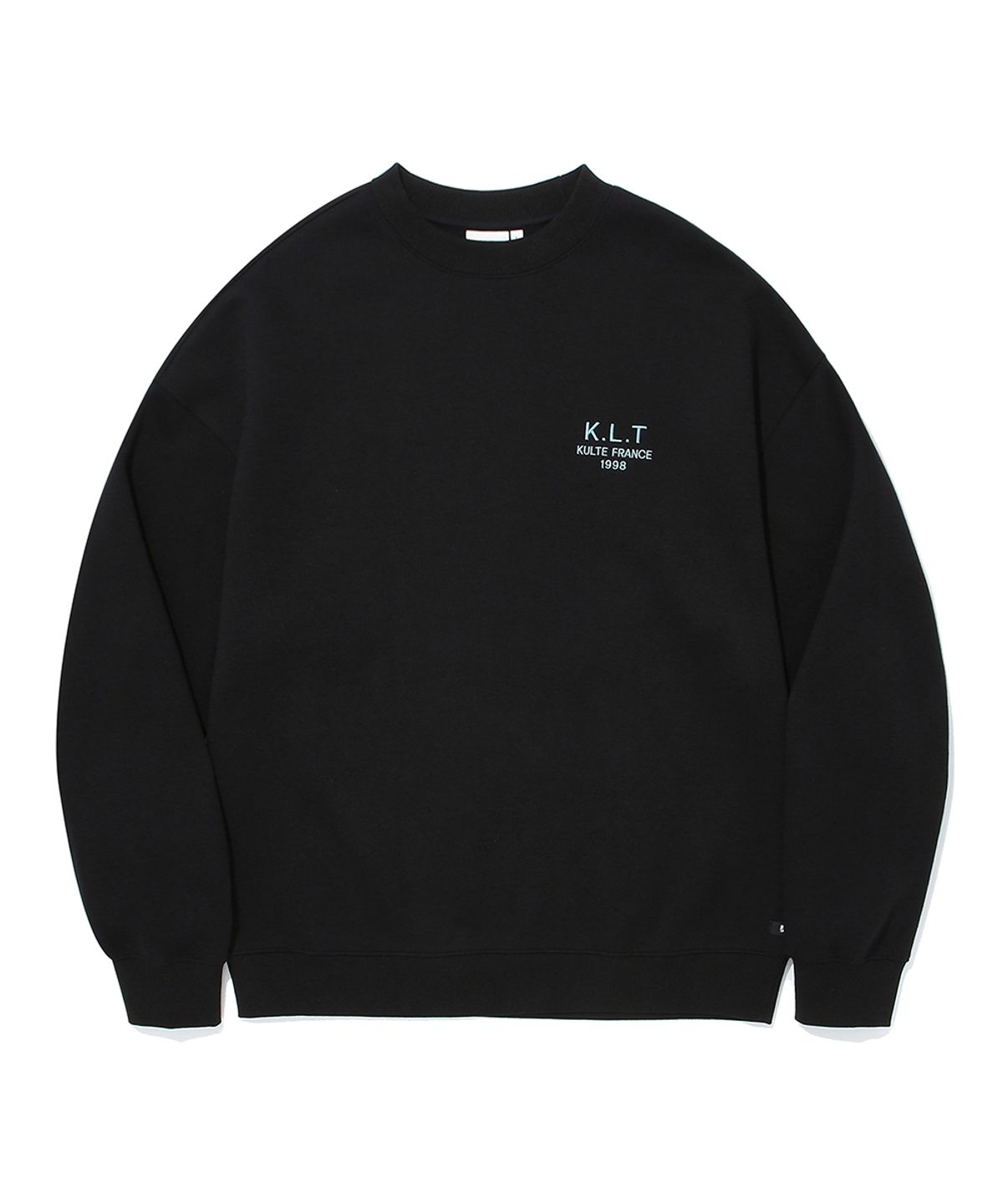 쿨트(KULTE) KULTE INITIAL EMB CREWNECK_BLACK
