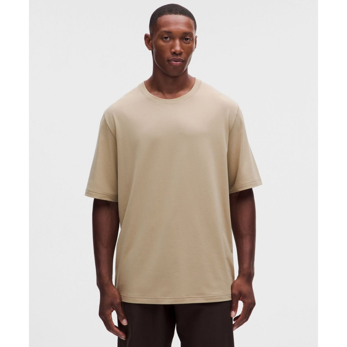룰루레몬(LULULEMON) 에브리데이 코튼 블렌드 릴랙스드 티셔츠 *헤더드  RUCU
