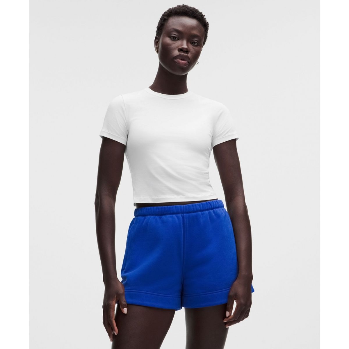 룰루레몬(LULULEMON) 리틀 저지 티  WHT
