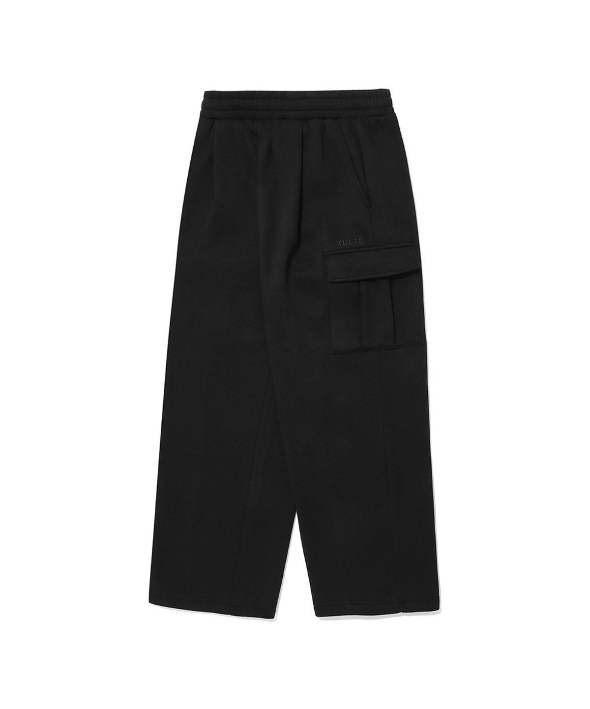 쿨트(KULTE) DAILY FLEECE CARGO PANTS_BLACK