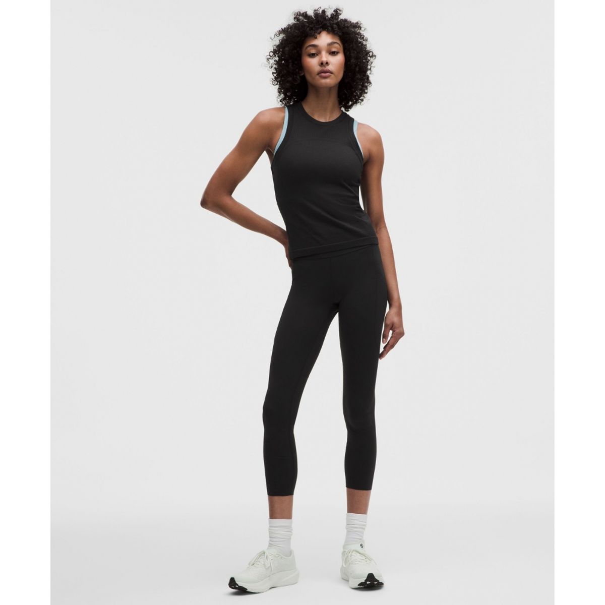 룰루레몬(LULULEMON) Nulux 퍼포레이티드 하이라이즈 타이츠 25inch  BLK