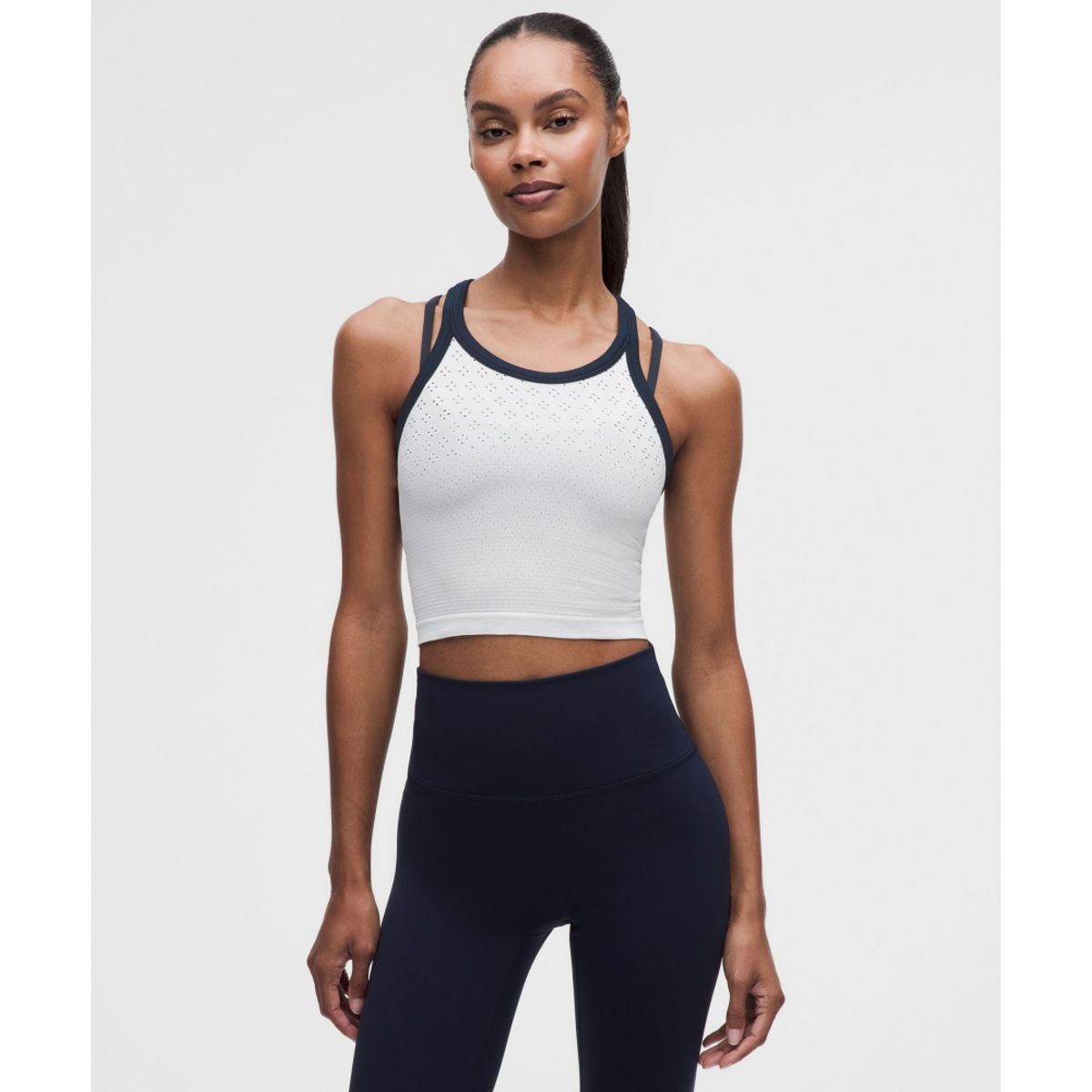 룰루레몬(LULULEMON) 스위프틀리 테크 크롭 라운드넥 탱크탑 2.0  JDWT TRNV