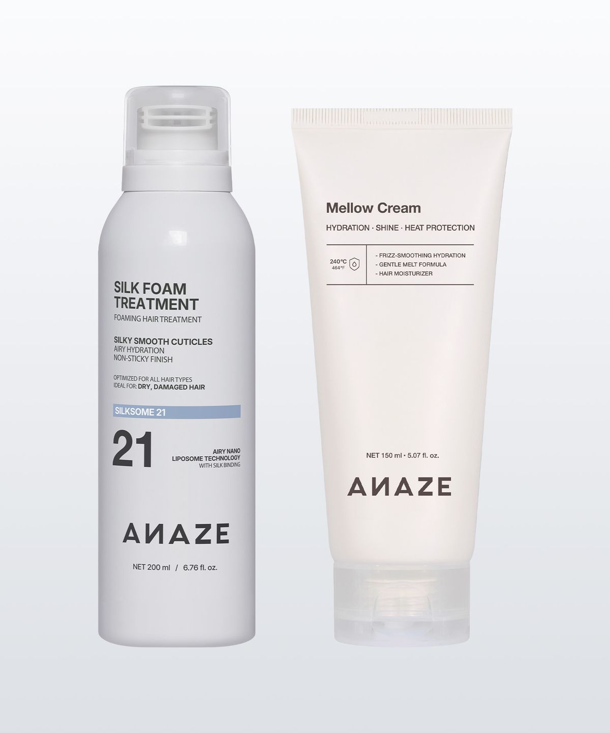 어네이즈(ANAZE) [세트구성] 실크 폼 트리트먼트 + 멜로우 크림