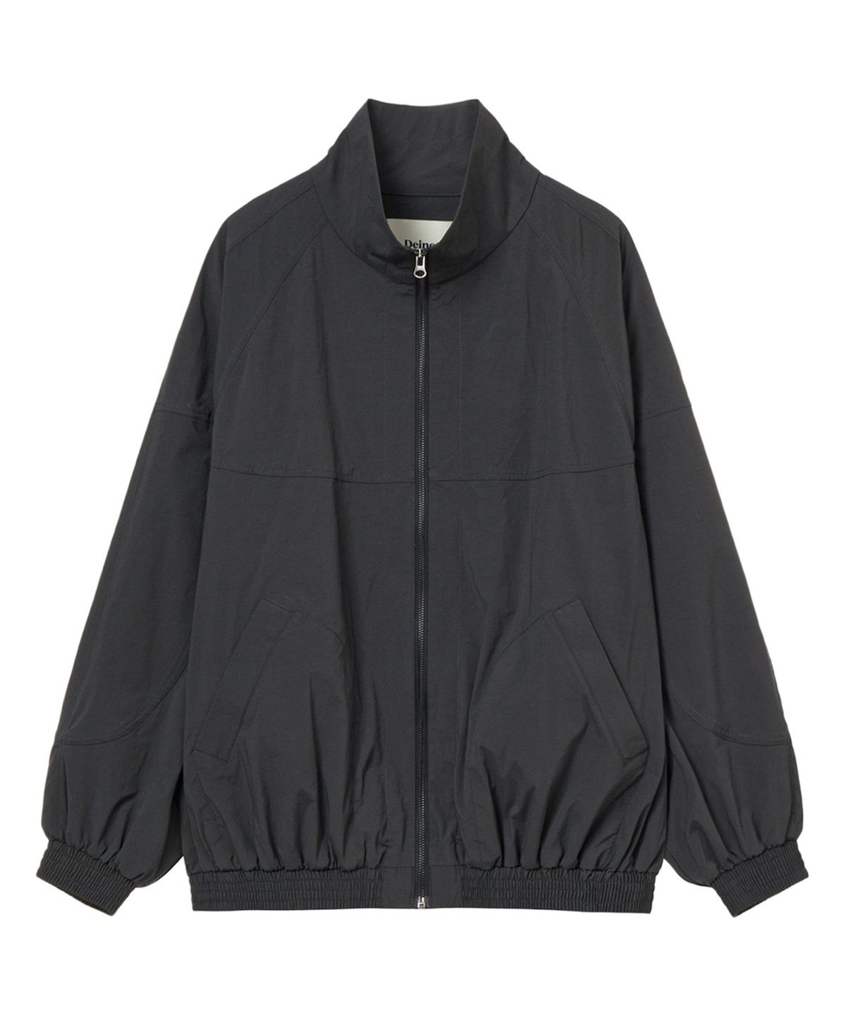 다이닛(DEINET) HIGH NECK OVERSIZED JUMPER IN CHARCOAL