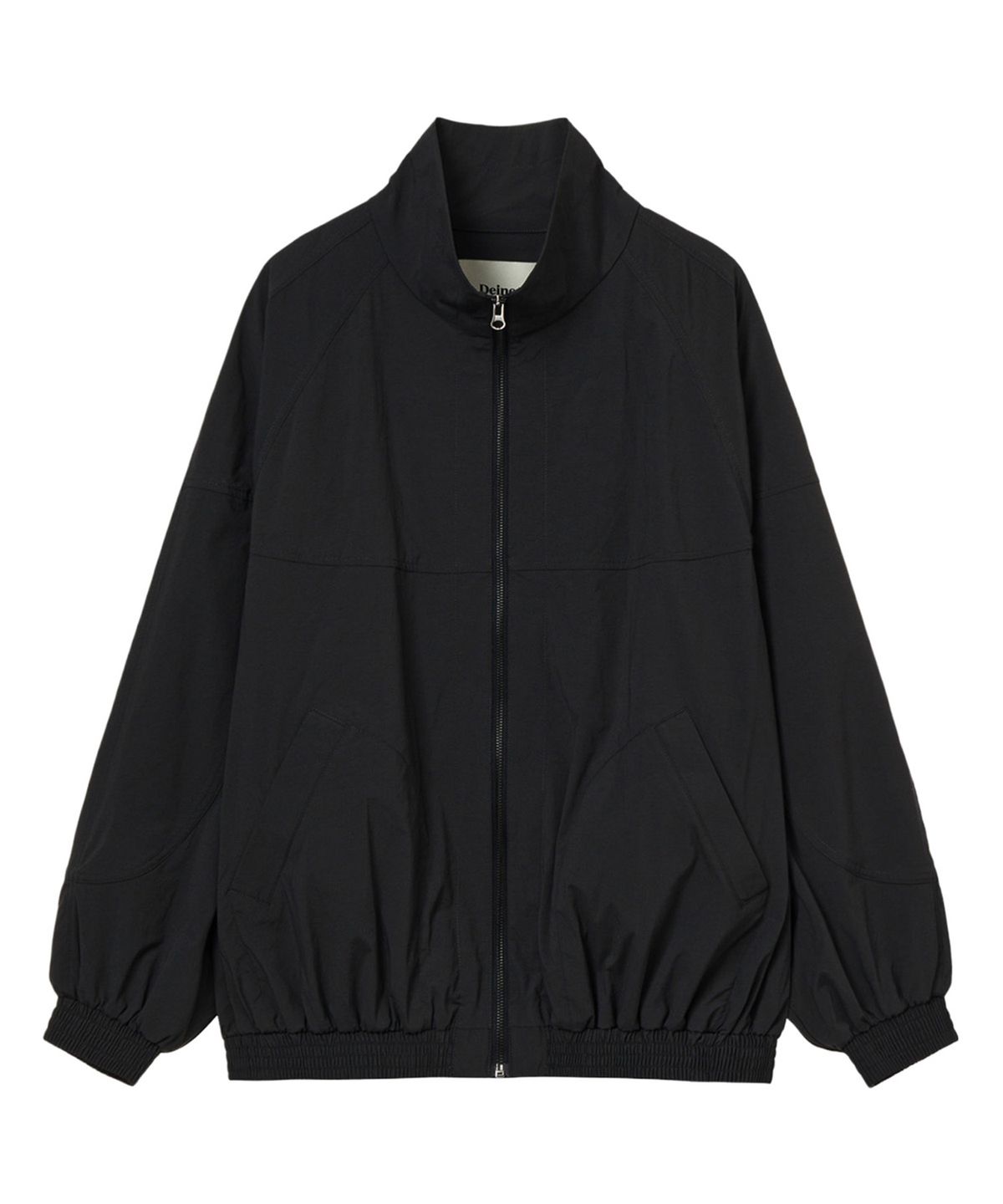 다이닛(DEINET) HIGH NECK OVERSIZED JUMPER IN BLACK