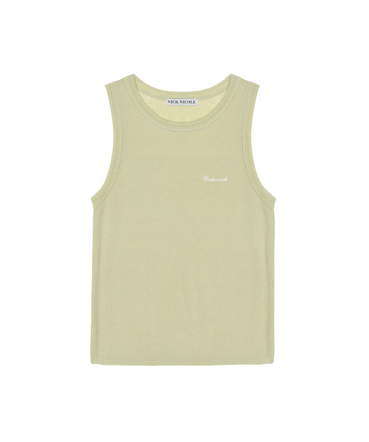 닉앤니콜(NICK&NICOLE) MINIMAL SLEEVELESS TOP_LIGHT GREEN