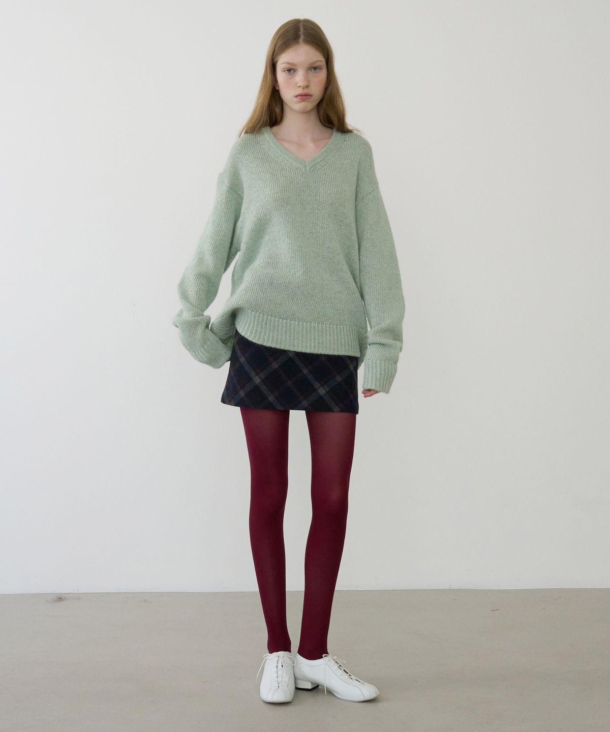 문선 아카이브(MOONSUN ARCHIVE) MJ Check Mini Skirt / NAVY