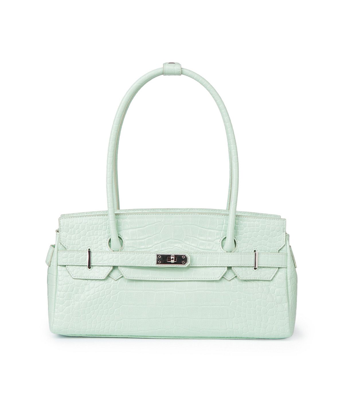다이닛(DEINET) CROCODILE PATTERN TWO-WAY BAG IN MINT