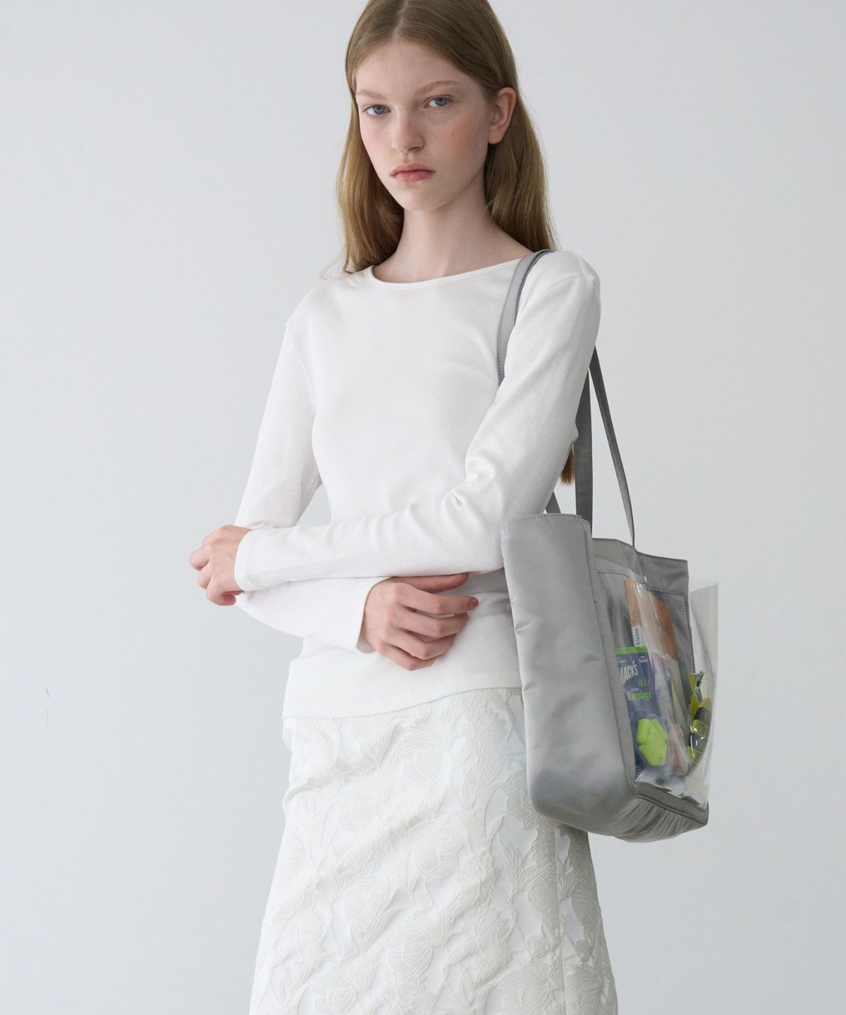 문선 아카이브(MOONSUN ARCHIVE) MJ Slim Fit Long Sleeve T-Shirt / WHITE