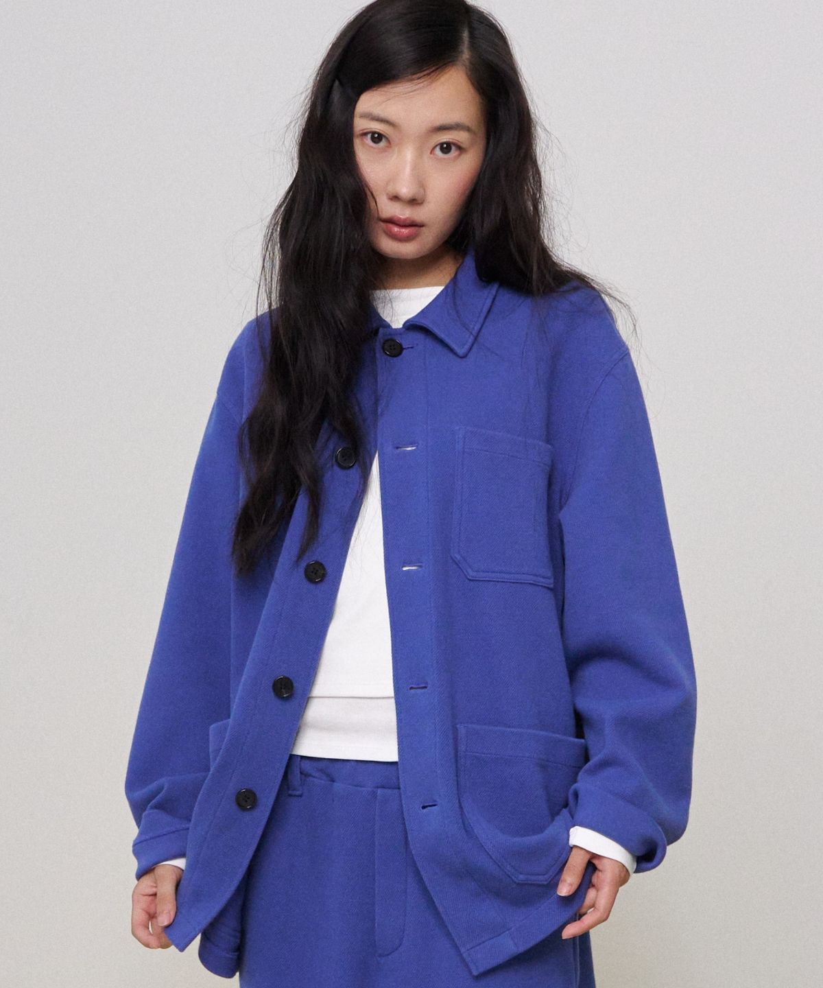 문선 아카이브(MOONSUN ARCHIVE) MJ Sweat French Jacket / BLUE
