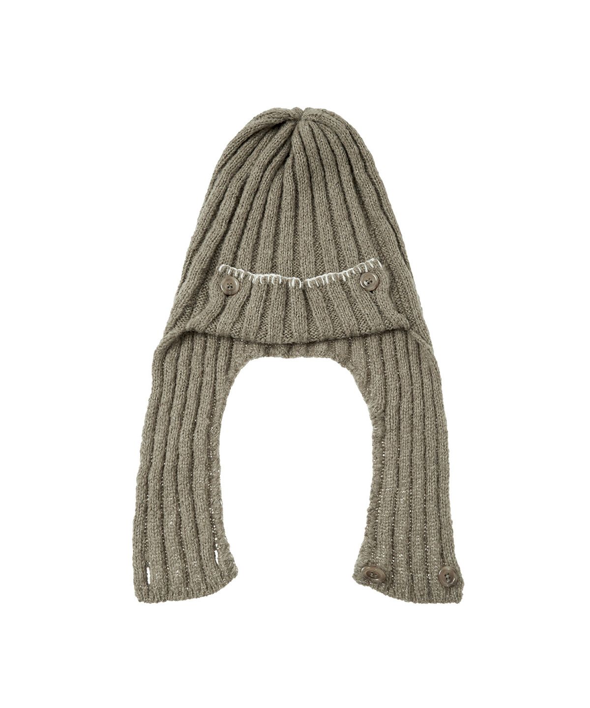 다이닛(DEINET) MULTI BUTTON BEANIE IN KHAKI