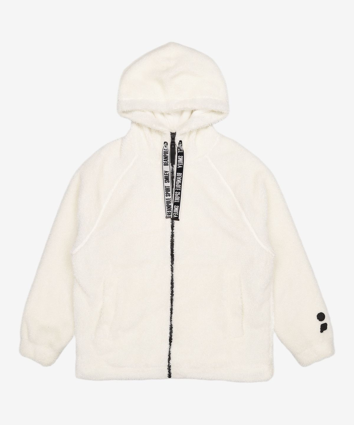 빈폴 스포츠(BEANPOLE SPORT) [스마일리] 화이트 남성 부클 플리스 후드 집업(BO9X41D611) 95