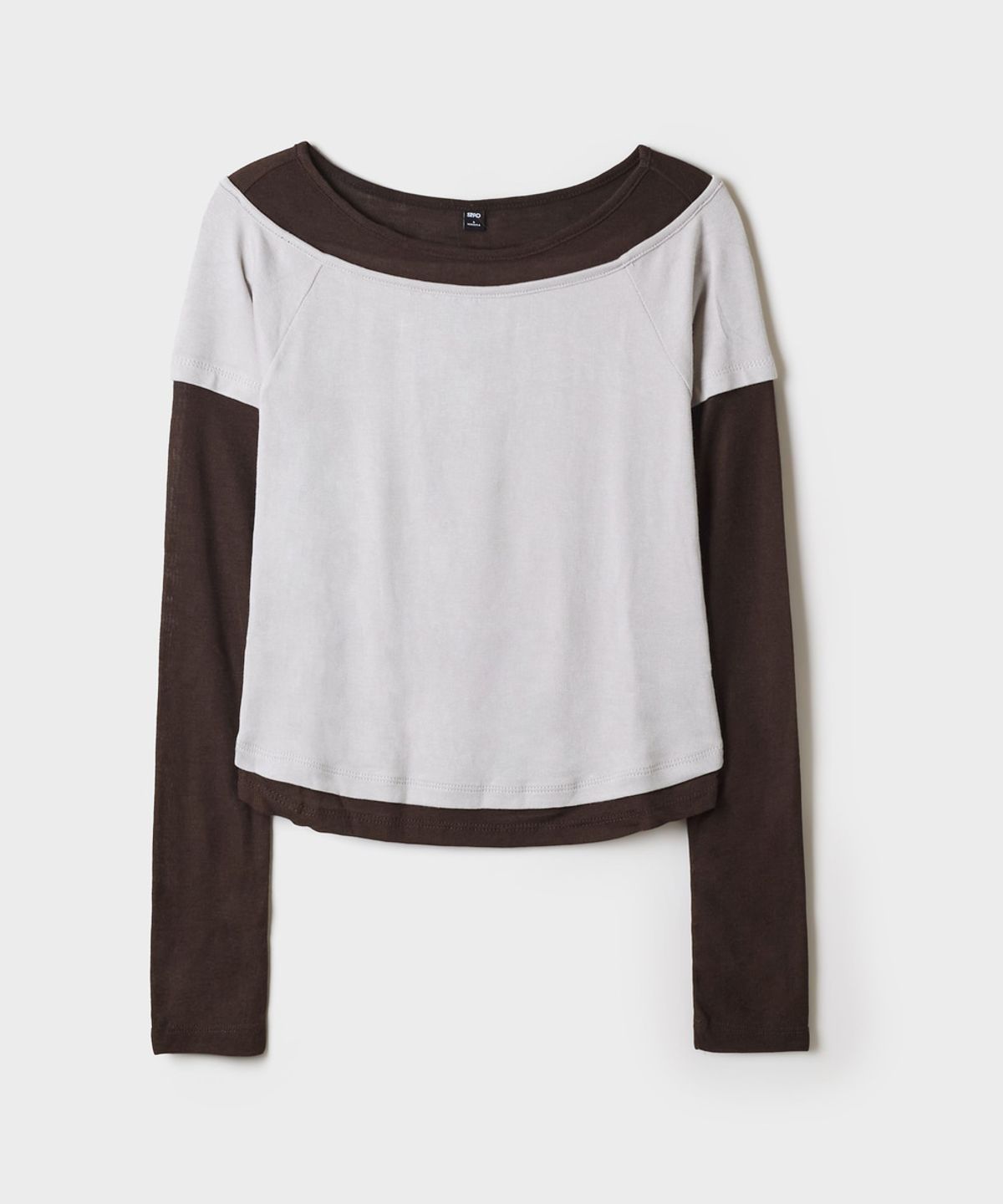 스파오(SPAO) 보트넥 레이어드 긴팔티_SPLWG49G08